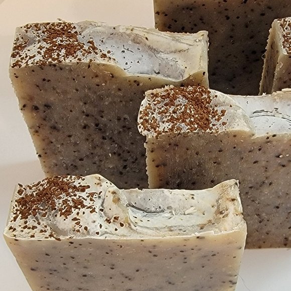 Coffee Exfoliant Handcrafted Soap - Picture 4 of 4
